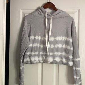 Mono B Tie-dye Crop Hoodie-Cotton M
